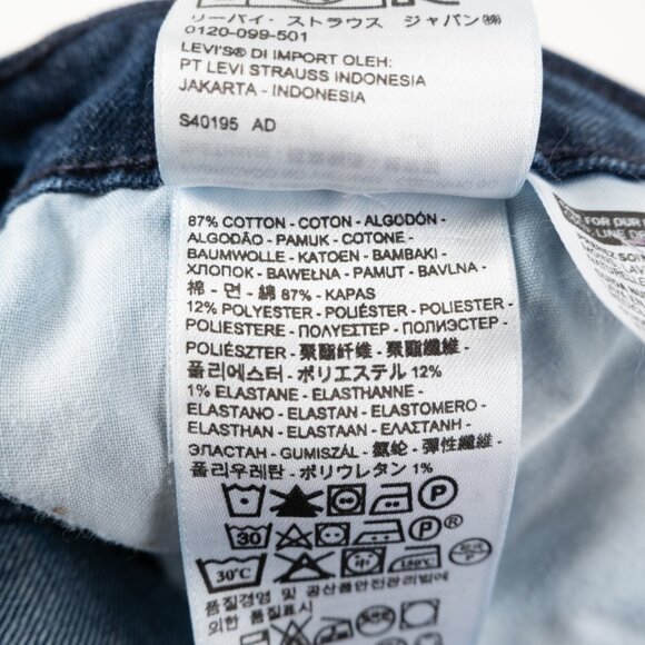 LEVI'S Demi Curve dark wash skinny jeans size 16 / 33 - Picture 7 of 9